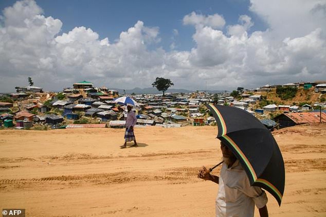 Rohingya living in the southeastern border district of Cox's Bazar, pictured in August 2018, will not be allowed out of their settlements for three days round Bangladesh's election