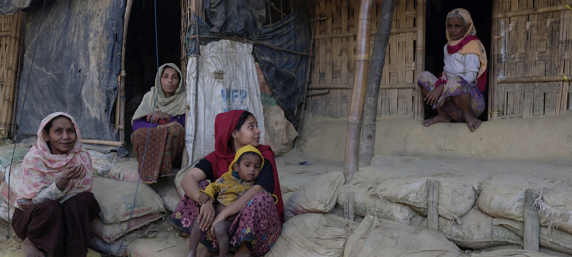 Bangladesh. Rohingya refugees who fled Myanmar to safety in Cox's Bazar.