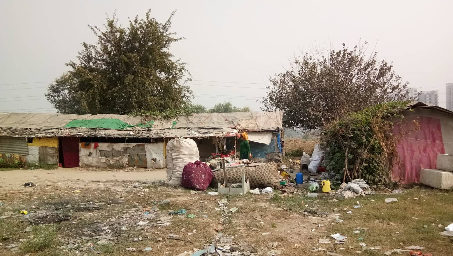 Slum in New Delhi