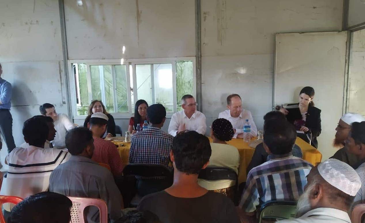 US Asst Sec. meeting with Rohingya in Sittwe