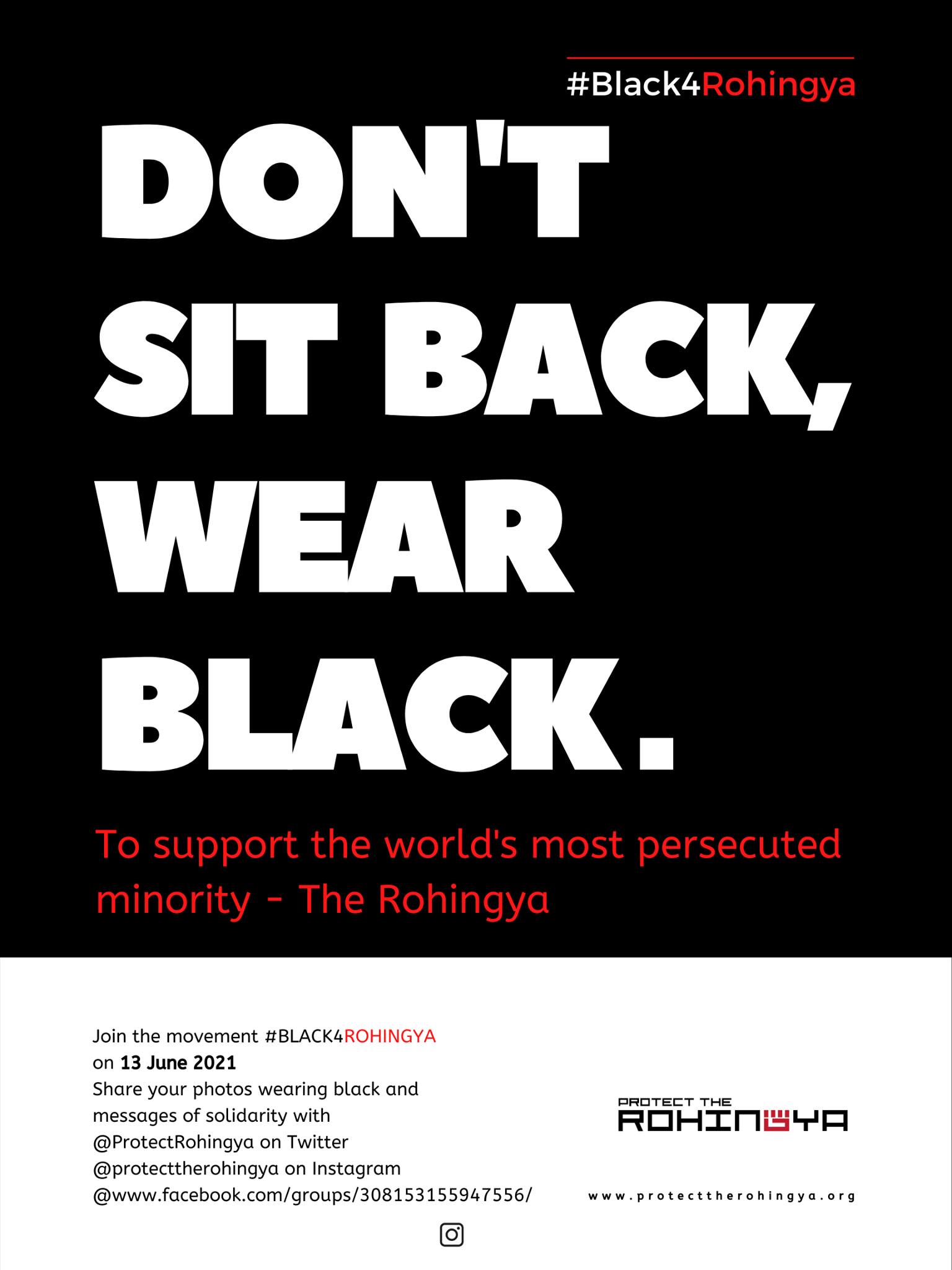 #Black4Rohingya