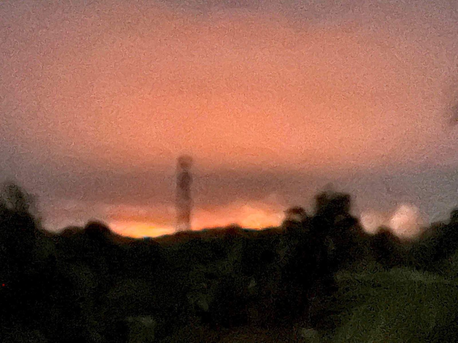 This photo was taken from Maungdaw while downtown Buthidaung was burning on the night of May 17, 2024.