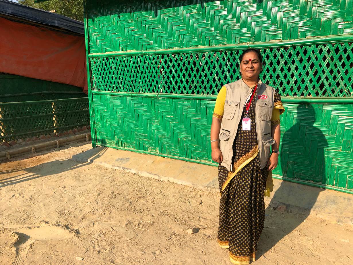Christian Aid project manager Anjum Nahed Chowdhury poses for a photo at a Rohingya camp in southeast Bangladesh, Camp 14, Jan 28, 2019 THOMSON REUTERS FOUNDATION/Belinda Goldsmith