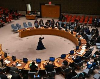 United Nations Security Council meeting during a vote on a draft resolution calling for an immediate end to violence in Myanmar and the release of political prisoners, at the UN headquarters in New York on Dec. 22. (Photo: AFP)